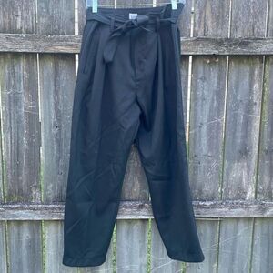 Gap Black Paperbag Waist Trouser Career Pants | 10 Long